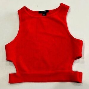 Forever, 21 red crop top women’s size large‎